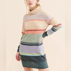 Daily Practice x Anthropologie Keep It Cool Dress Turtleneck Open Back Size L